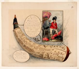 Powder Horn: James Wilkson (R-91), with a Vignette Portrait of British Commander Sir Banastre Tarleton