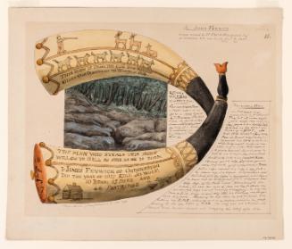 Powder Horn: James Fenwick (H-10), with a Vignette View of 'Putnam's Wolf Den' near Pomfret, Connecticut