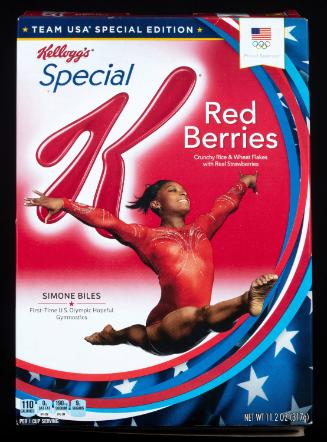 Special K cereal box featuring Simone Biles