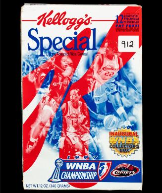 Special K cereal box featuring the WNBA Houston Comets