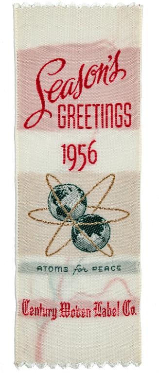 "Season's Greetings" woven bookmark