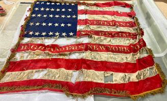 flag: Highlanders New York Volunteers 79th Regiment; 38 stars