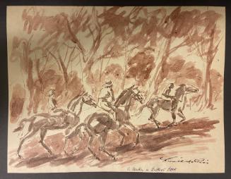 A Canter in Central Park, from the Series "59th Street Drawings"