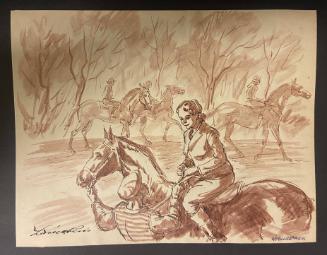 Horsewoman, from the Series "59th Street Drawings"