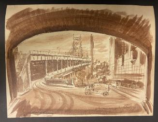 Queensborough Bridge, from the Series "59th Street Drawings"