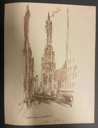 East 59th Street, No. 1, from the Series "59th Street Drawings"