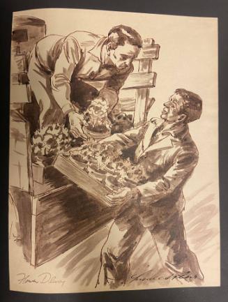 Flower Delivery, from the Series "59th Street Drawings"