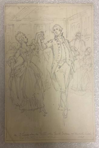 Washington's Three Hour Dance with Mrs. General Greene, at Middlebrook, March 1779