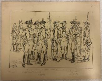 Uniforms of the Continental Line, 1779-83: Annotated photolithic print