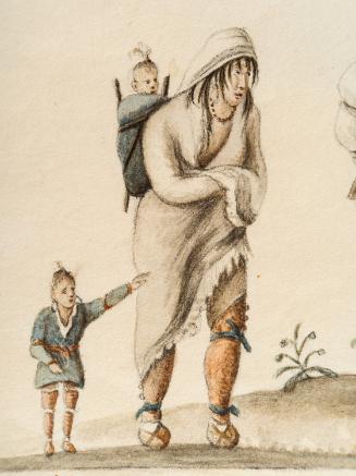 Indian (Seneca, Mohawk, or Oneida?) Family; verso: sketch fragment