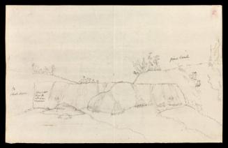 Sketch of a Landscape with Dammed River
