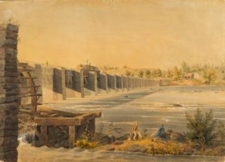 View of the Lower Aqueduct on the Erie Canal, New York
