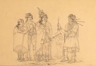 Shawano (Shawnee Woman, Three Men [including Ten-squa-ta-way, 'the Open Door', Brother of Tecumseh], and Two Children)