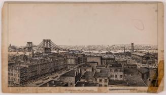View of the Brooklyn Bridge and Manhattan from Brooklyn, New York