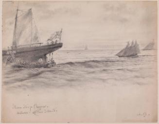 Steamship "Oregon" Ashore off Fire Island, New York