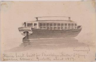 Horse Boat Built for Brooklyn, Fulton St. Ferry; from the disassembled Cummings album