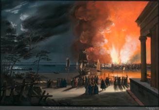 The Great Fire of 1835: View of New York City Taken from Brooklyn Heights on the Same Evening of the Fire