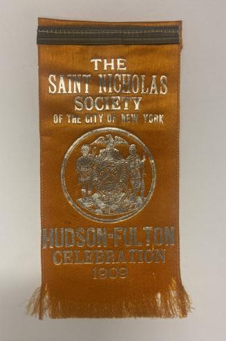 Saint Nicholas Society Hudson-Fulton Celebration Ribbon
