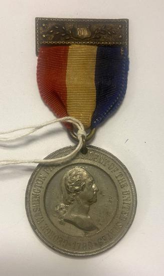 Commemorative Medal of George Washington with Ribbon
