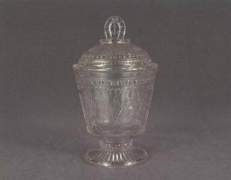 Footed sugar bowl with cover