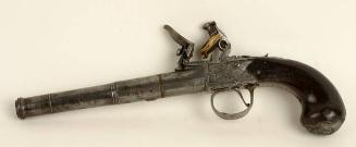 Box lock cannon barrel flint pistol