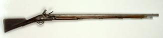 Flint lock musket, 20 Model Brown Bess; field repair, original length