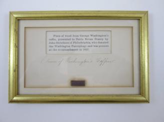 Fragment of Washington's coffin