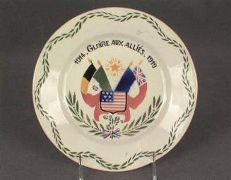 Plate: 1914 Gloire Aux Allies 1919