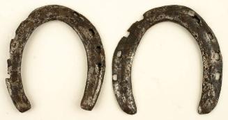 Horseshoes (2) excavated at a Revolutionary War camp in New York