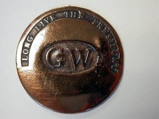 George Washington commemorative coat button