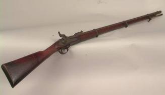 Rifle musket with bayonet and scabbard
