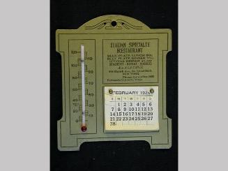 Calendar/ thermometer