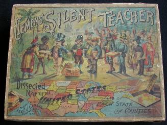 Clemen's Silent Teacher: Dissected Map of the United States, State of New York