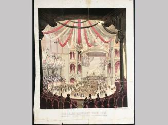 Brooklyn Sanitary Fair, 1864. Interior view of the Academy of Music, as seen from the Dress Circle