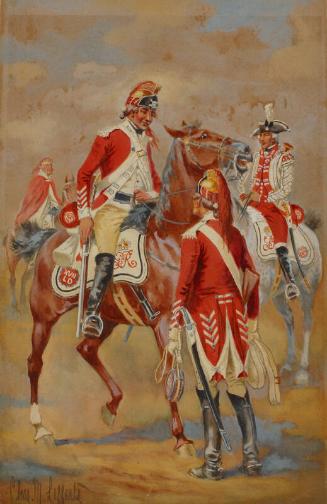 Uniforms of the American Revolution: Irish Cavalrymen, 17th Regiment of Light Dragoons, British Army