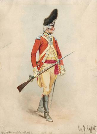 Uniforms of the American Revolution: Officer, 52nd Regiment of Foot, Grenadier Company, British Army