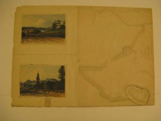 Two Views of Fortifications at McGown's Pass, New York City