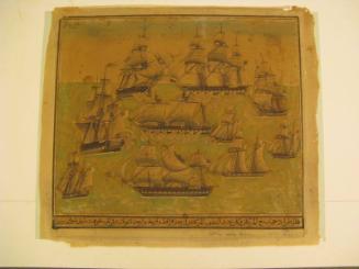 Capture of the Algerian Frigate "Mashuda" by the American Squadron Under Command of Commodore Stephen Decatur.