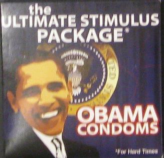 "The Ultimate Stimulus Package, Obama Condoms"