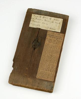 Floorboard from the home of John James Audubon (1785–1851)