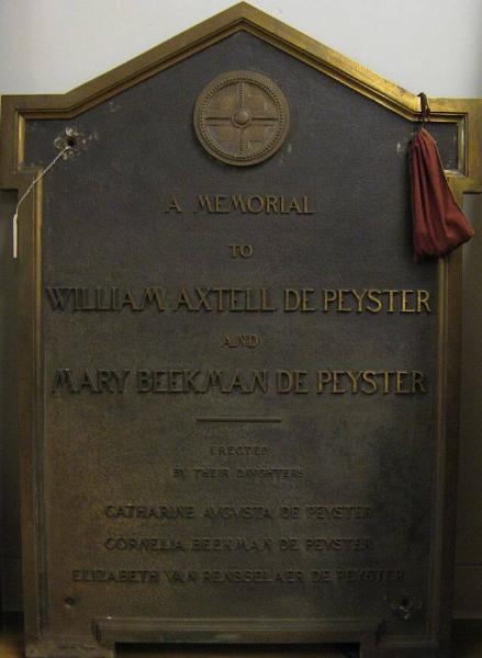 William Axtell De Peyster and Mary Beekman De Peyster Memorial
