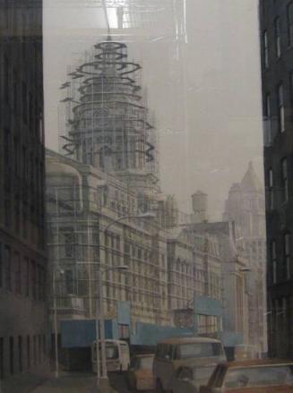 Old Police Headquarters with Scaffolding