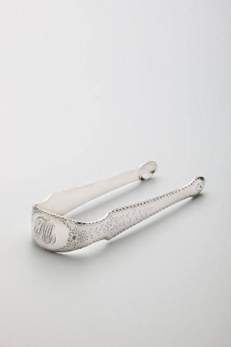 Sugar tongs owned by Thomas Arden Jr. (1750–1834) and Mary Boyle (d. 1786)