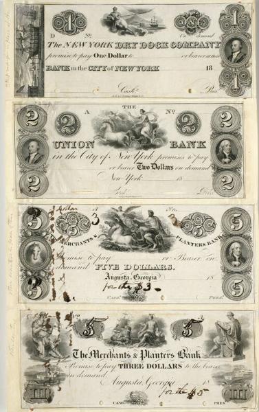 Sheet of banknotes