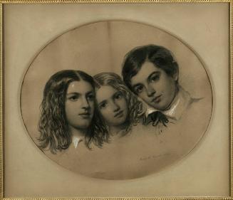 Portrait of Three Children (Louisa Lee [1837-1926], Georgina [1841-1923] and Philip [1836-1906]) of George Lee Schuyler (1811-1890) and Eliza Hamilton Schuyler