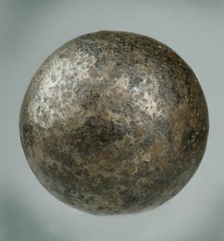Cannonball excavated at Fort Washington