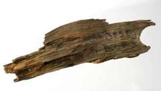 Piece of wood from the British prison ship "Jersey"