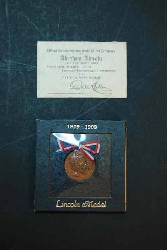 Lincoln commemorative medal