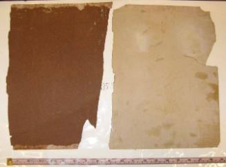 Pieces heavy brown paper (2)