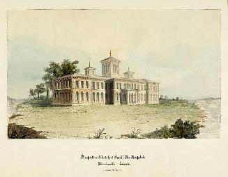 Proposed Design for Smallpox Hospital, Blackwell's Island, East River, New York City